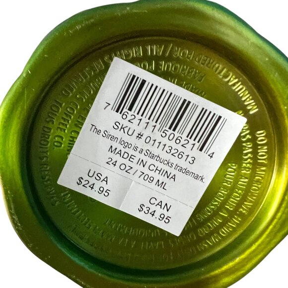 Starbucks 24oz Siren Green Gradient Stainless Steel Tumbler  NWT‎ - Picture 2 of 6